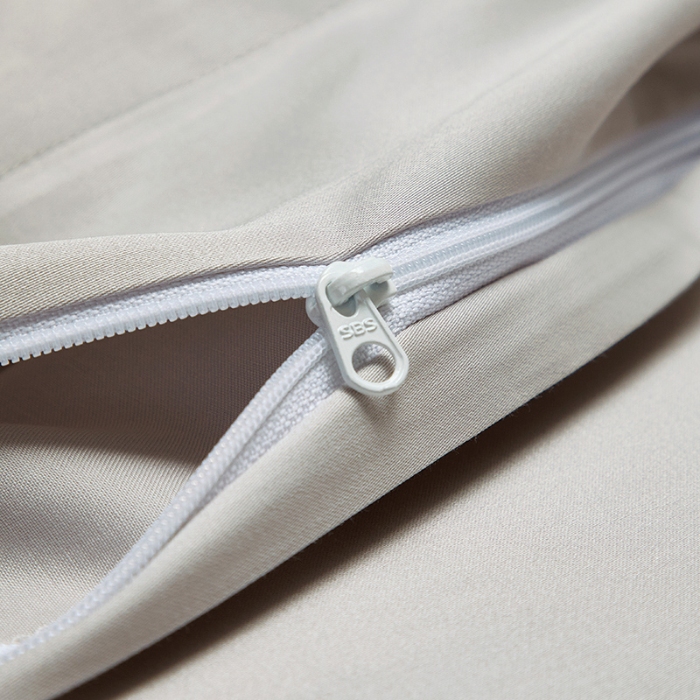 91家纺网 家纺一手货源 找家纺 【2024更新】100支100S全棉太妃缎纯色拼色四件套可选多件套可定制 格调·灰