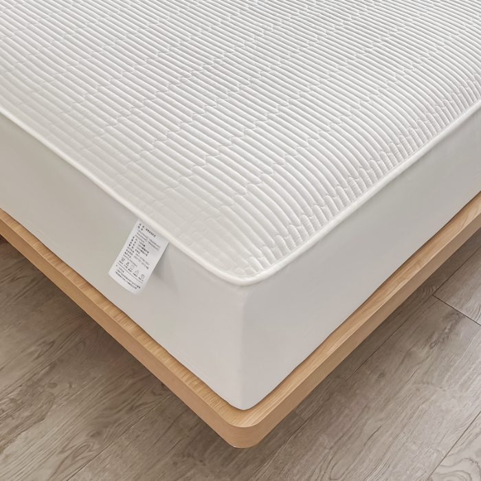 91家纺网 家纺一手货源 找家纺 13372全棉夹棉床笠 笠高32cm 白色