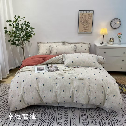 91家纺网 家纺一手货源 找家纺 （总）橙艺家居 2024新款秋冬超柔生态全棉磨毛四件套