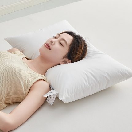 91家纺网 家纺一手货源 找家纺 （总）乐可 2024新款A类全棉日系简素酒店枕 枕头枕芯