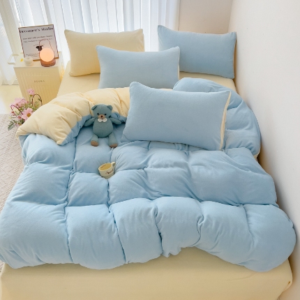 91家纺网 家纺一手货源 找家纺 坚果摄影   小清新风素色牛奶绒样片