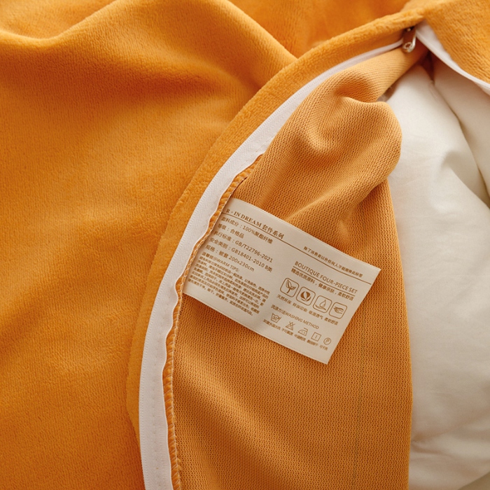 91家纺网 家纺一手货源 找家纺 （总）绒梦里2025新品230g花边款韩版贴布绣牛奶绒四件套公主风法莱绒保暖套件