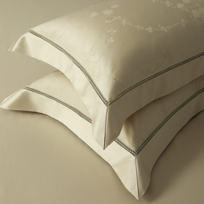 91家纺网 家纺一手货源 找家纺 【2024】100S100支全棉提花四件套长绒棉可定制直播爆款外贸 花朝