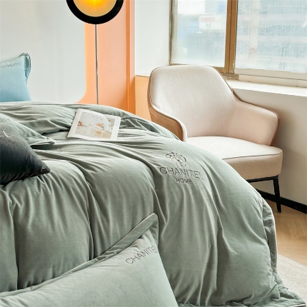 91家纺网 家纺一手货源 找家纺 （总）2024奥裕新款婴儿绒牛奶绒四件套赫曼系列