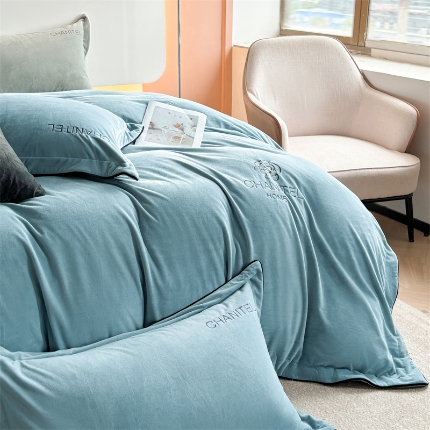 91家纺网 家纺一手货源 找家纺 （总）2024奥裕新款婴儿绒牛奶绒四件套赫曼系列