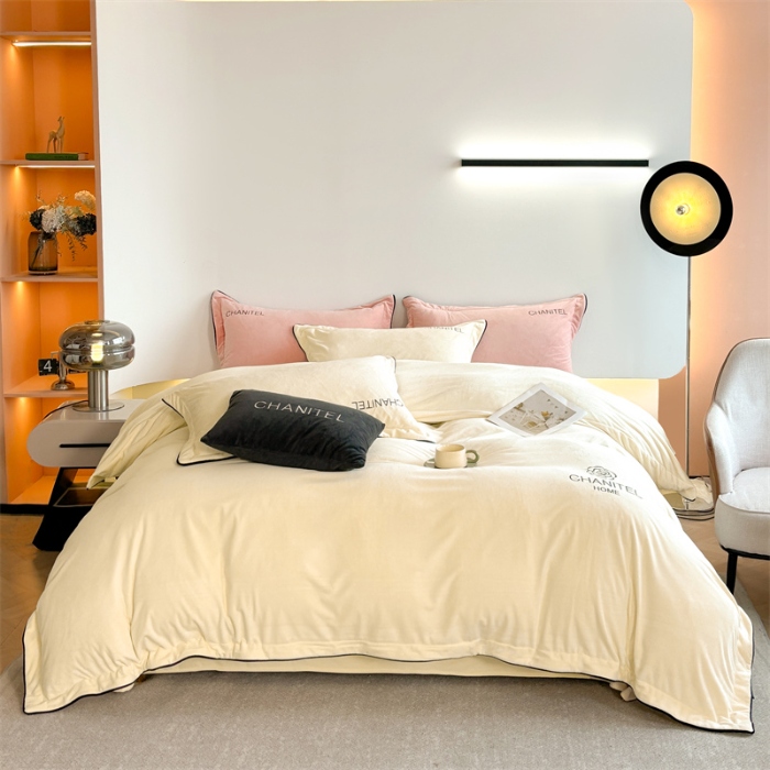 91家纺网 家纺一手货源 找家纺 （总）2024奥裕新款婴儿绒牛奶绒四件套赫曼系列