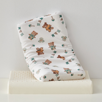 91家纺网 家纺一手货源 找家纺 （总）乐可 2024新款儿童亲肤棉乳胶枕 枕头枕芯