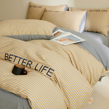 91家纺网 家纺一手货源 找家纺 （总）七仙女家纺 2025新款全棉生态磨毛-前程似锦系列-四件套