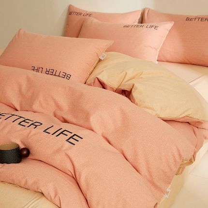 91家纺网 家纺一手货源 找家纺 （总）七仙女家纺 2025新款全棉生态磨毛-前程似锦系列-四件套