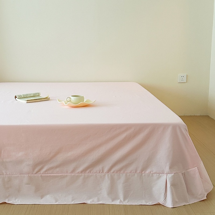 91家纺网 家纺一手货源 找家纺 （总）绒梦里 2024新款A类全棉水洗棉贴布绣韩版花边四件套公主风床上用品套件