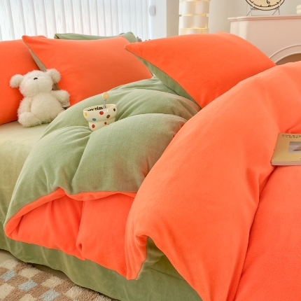 91家纺网 家纺一手货源 找家纺 （总）言熙居 2024直播新款230克8一9斤牛奶绒四件套