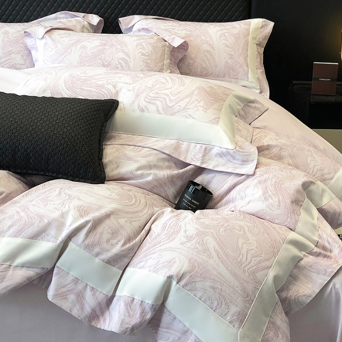 91家纺网 家纺一手货源 找家纺 秋冬加厚新款超柔超细旦长绒棉磨毛四件套100%纯棉全棉被套 豆沙紫-长绒棉磨毛