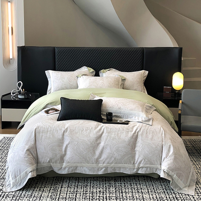 91家纺网 家纺一手货源 找家纺 秋冬加厚新款超柔超细旦长绒棉磨毛四件套100%纯棉全棉被套 抹茶绿-长绒棉磨毛