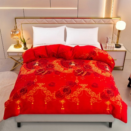 91家纺网 家纺一手货源 找家纺 （总）绒品荟家纺 2025新款加厚牛奶绒单被套金貂绒法莱绒冬季法兰绒高克重被罩