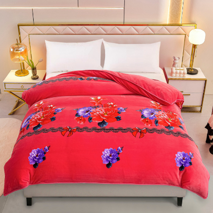 91家纺网 家纺一手货源 找家纺 （总）绒品荟家纺 2025新款加厚牛奶绒单被套金貂绒法莱绒冬季法兰绒高克重被罩