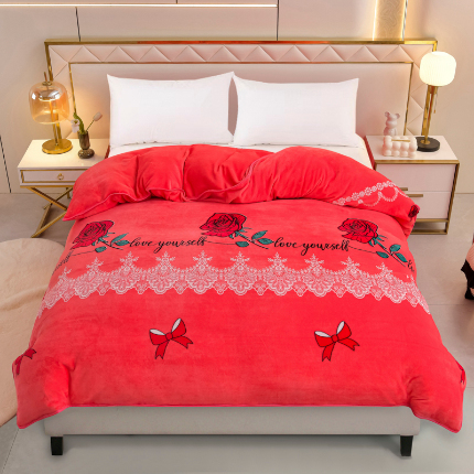 91家纺网 家纺一手货源 找家纺 （总）绒品荟家纺 2025新款加厚牛奶绒单被套金貂绒法莱绒冬季法兰绒高克重被罩