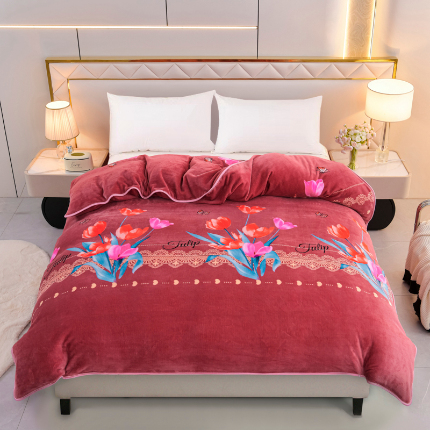 91家纺网 家纺一手货源 找家纺 （总）绒品荟家纺 2025新款加厚牛奶绒单被套金貂绒法莱绒冬季法兰绒高克重被罩