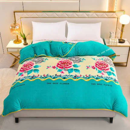 91家纺网 家纺一手货源 找家纺 （总）绒品荟家纺 2025新款加厚牛奶绒单被套金貂绒法莱绒冬季法兰绒高克重被罩