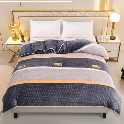 91家纺网 家纺一手货源 找家纺 （总）绒品荟家纺 2025新款加厚牛奶绒单被套金貂绒法莱绒冬季法兰绒高克重被罩