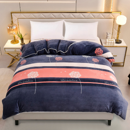 91家纺网 家纺一手货源 找家纺 （总）绒品荟家纺 2025新款加厚牛奶绒单被套金貂绒法莱绒冬季法兰绒高克重被罩