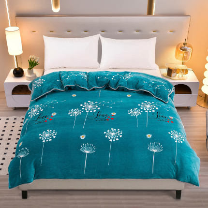 91家纺网 家纺一手货源 找家纺 （总）绒品荟家纺 2025新款加厚牛奶绒单被套金貂绒法莱绒冬季法兰绒高克重被罩