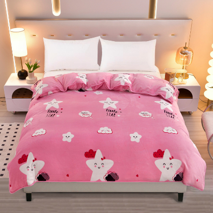 91家纺网 家纺一手货源 找家纺 （总）绒品荟家纺 2025新款加厚牛奶绒单被套金貂绒法莱绒冬季法兰绒高克重被罩