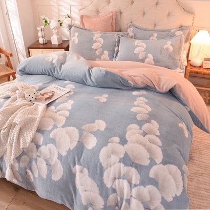 91家纺网 家纺一手货源 找家纺 （总）简如 2025新款冰岛臻绵绒印花系列单被套牛奶绒单被套