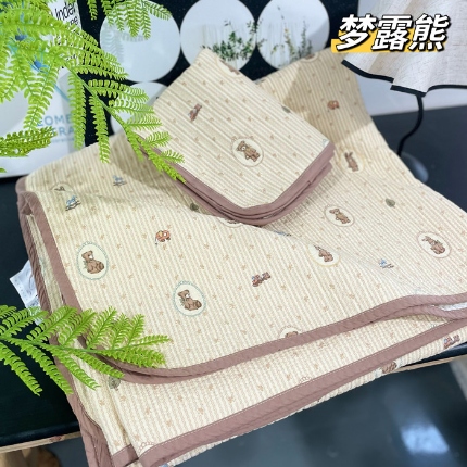 91家纺网 家纺一手货源 找家纺 （总）加大纯棉床盖三件套220*240 夹棉床盖榻榻米双人全棉床盖纯棉床单