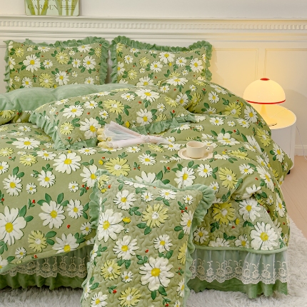 91家纺网 家纺一手货源 找家纺 (总) 铠畅 2025新款加厚牛奶绒床盖四件套