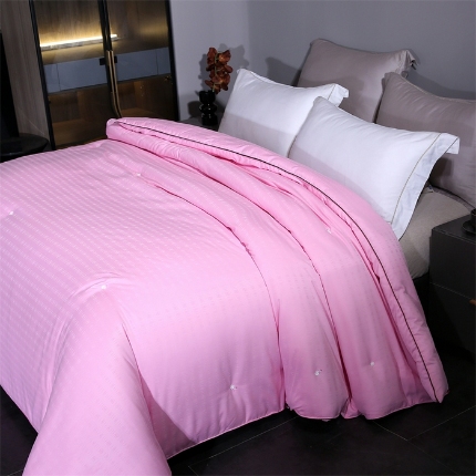 91家纺网 家纺一手货源 找家纺 （总）2025新款小提花被冬被春秋被子冬季被芯拉链款双胎被子母被