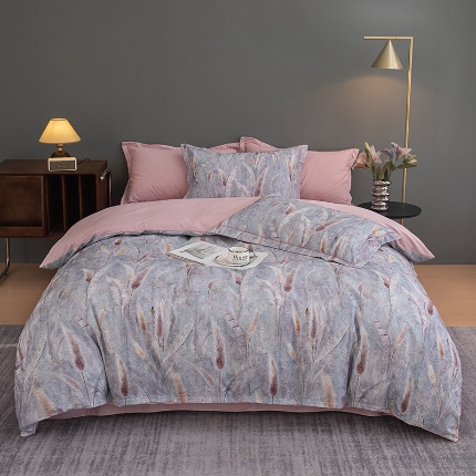 91家纺网 家纺一手货源 找家纺 （总）2024新款全棉加厚长绒棉数码印花四件套