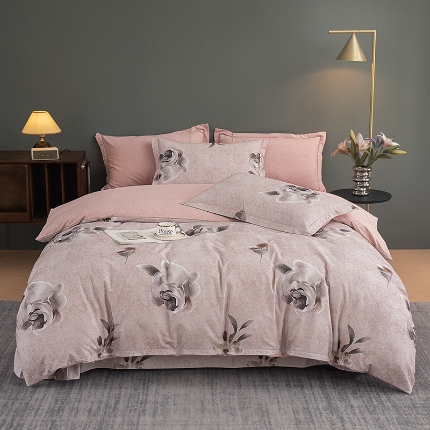 91家纺网 家纺一手货源 找家纺 （总）2024新款全棉加厚长绒棉数码印花四件套