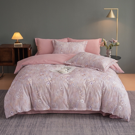 91家纺网 家纺一手货源 找家纺 （总）2024新款全棉加厚长绒棉数码印花四件套