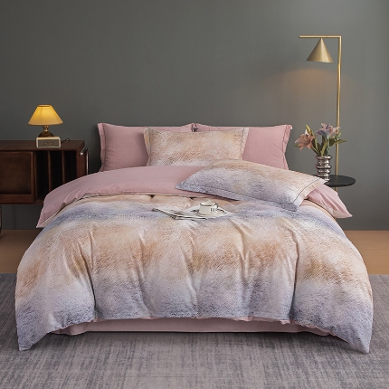 91家纺网 家纺一手货源 找家纺 （总）2024新款全棉加厚长绒棉数码印花四件套