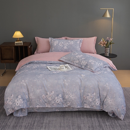 91家纺网 家纺一手货源 找家纺 （总）2024新款全棉加厚长绒棉数码印花四件套