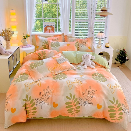 91家纺网 家纺一手货源 找家纺 （总）好亿来 2025新款植物羊绒加厚斜纹磨毛四件套