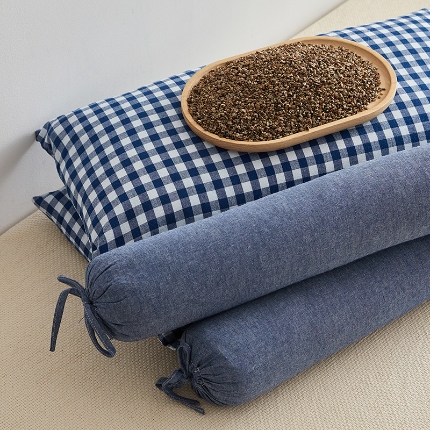 91家纺网 家纺一手货源 找家纺 （总）乐可 2024新款全棉荞麦组合牵引枕 枕头枕芯