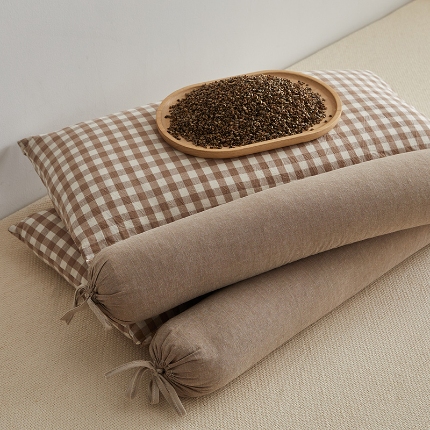 91家纺网 家纺一手货源 找家纺 （总）乐可 2024新款全棉荞麦组合牵引枕 枕头枕芯