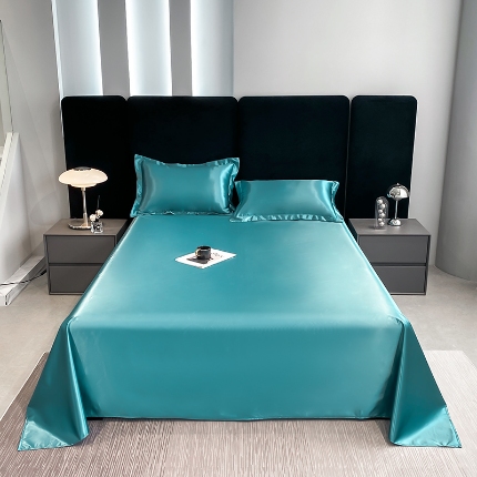 91家纺网 家纺一手货源 找家纺 （总）梦尚舒 2025新款水洗冰丝单床单