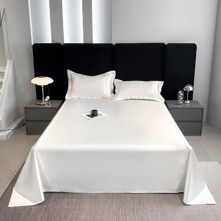 91家纺网 家纺一手货源 找家纺 （总）梦尚舒 2025新款水洗冰丝单床单