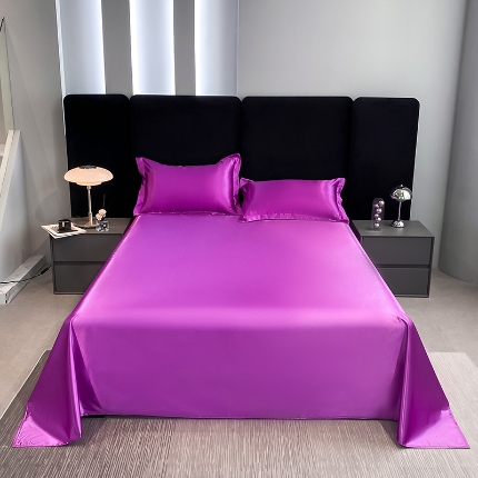 91家纺网 家纺一手货源 找家纺 （总）梦尚舒 2025新款水洗冰丝单床单