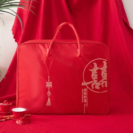 91家纺网 家纺一手货源 找家纺 （总）新款奢华被子被芯包装手提袋婚庆包装【不支持退换】
