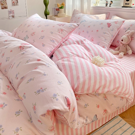 91家纺网 家纺一手货源 找家纺 （总）2024新款13070全棉印花100新疆棉单被套