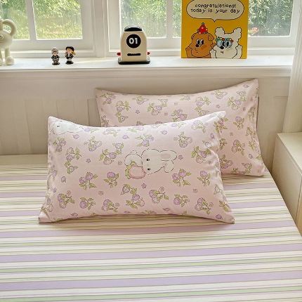 91家纺网 家纺一手货源 找家纺 （总） 2024新款13070全棉印花枕套