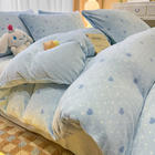 91家纺网 家纺一手货源 找家纺 二八年华 2024新款暖心系列高克重牛奶绒四件套 暖心-天蓝