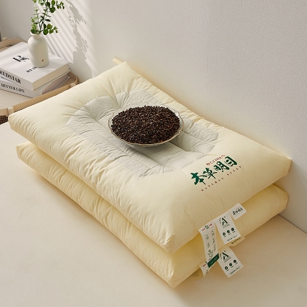 91家纺网 家纺一手货源 找家纺 （总）乐可 2024新款A类本草明目护颈枕 枕头枕芯-风格一