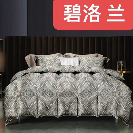 91家纺网 家纺一手货源 找家纺 （总）联林家纺 2024新款全欧式3D数码印花冬被鹅绒羽丝被化纤春秋冬被