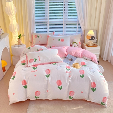 91家纺网 家纺一手货源 找家纺 （总）洺兰家居 2025新款13070全棉单被套