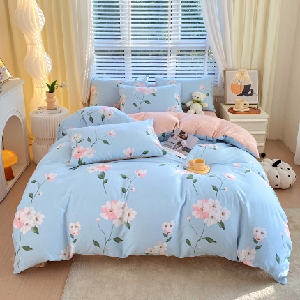 91家纺网 家纺一手货源 找家纺 （总）洺兰家居 2025新款13070全棉单被套