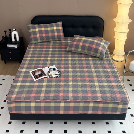 91家纺网 家纺一手货源 找家纺 （总）米柳 2024新款亲肤夹棉印花床笠